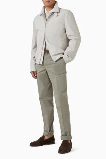 Straight-leg Chino Pants in Cotton