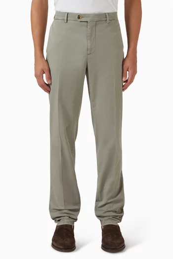 Straight-leg Chino Pants in Cotton