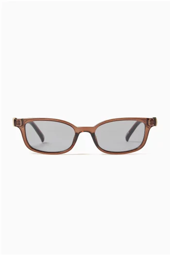 Confidential D-frame Sunglasses