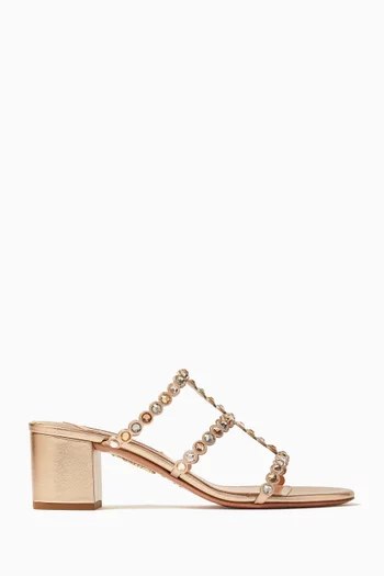 Tequila 50 Sandals in Laminated Nappa Leather