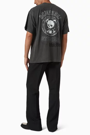 Varsity Bear T-shirt in Cotton