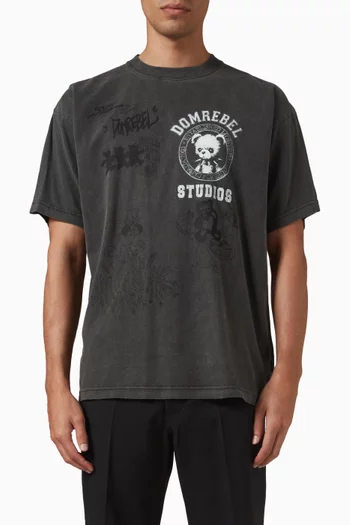 Varsity Bear T-shirt in Cotton