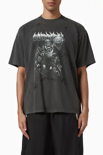 Basket T-shirt in Cotton