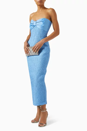 Jackie Bow-bust Midi Dress