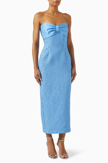 Jackie Bow-bust Midi Dress