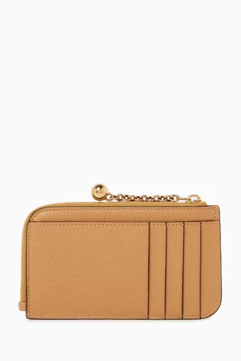 Sphere Card Holder in Calfskin