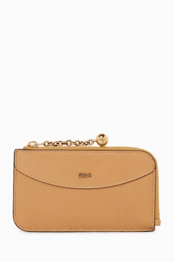 Sphere Card Holder in Calfskin