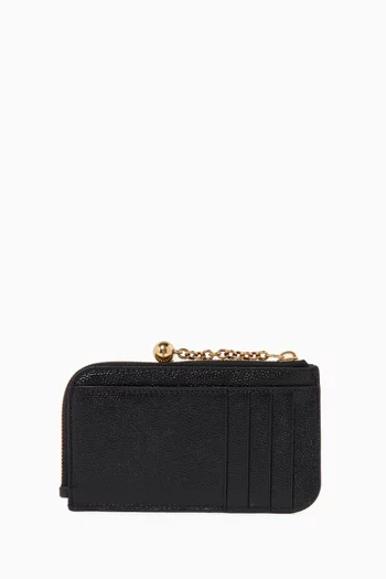 Sphere Card Holder in Calfskin