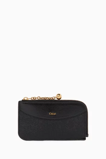 Sphere Card Holder in Calfskin