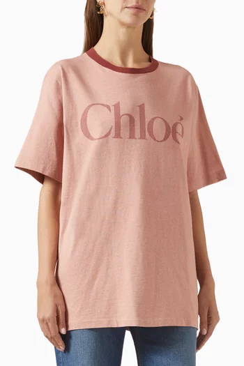 Logo-print T-shirt in Cotton