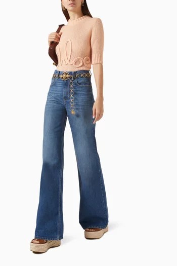 Flared-leg Jeans in Denim