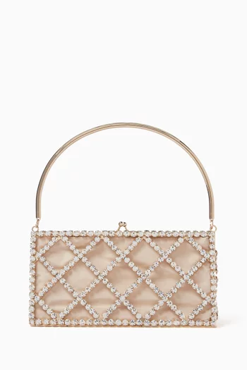 Garofano Crystal Top-handle Bag in Satin
