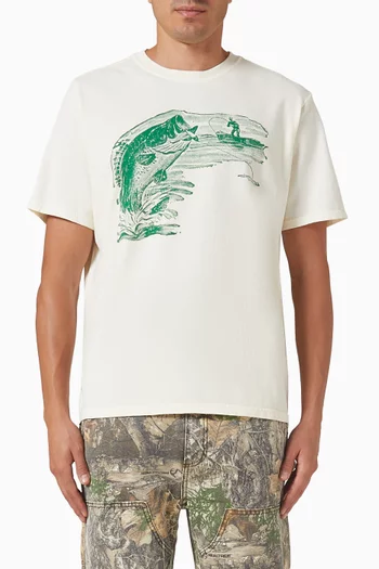 تي شيرت بقصة طويلة قطن