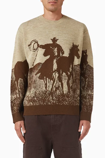 سترة سبيريت اوف ذا بلينز منسوجة مزيج صوف