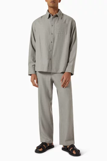 Pashmina Big Shirt in Cashmere-wool