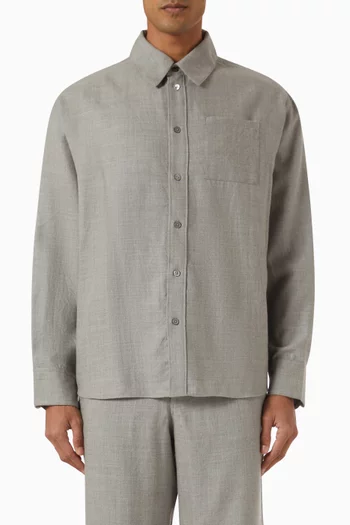 Pashmina Big Shirt in Cashmere-wool