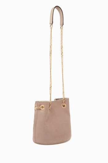 Falabella Bucket Bag in Shaggy Deer Faux Leather