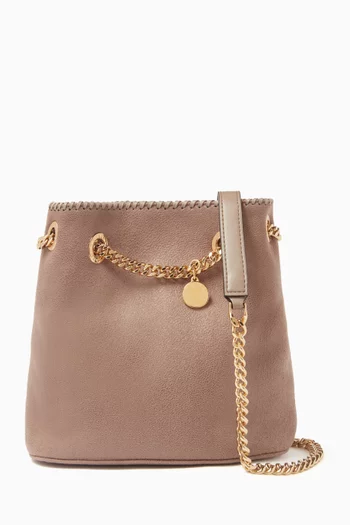 Falabella Bucket Bag in Shaggy Deer Faux Leather