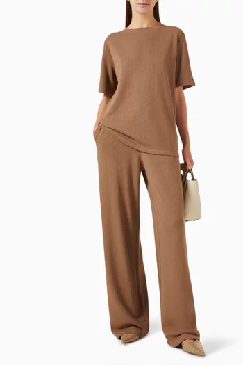 Textured Pants in Cotton-blend