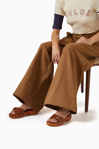 Jeannette 40 Clogs in Leather