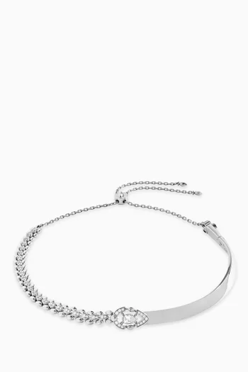 Dualité Signature Choker in 18kt White Gold
