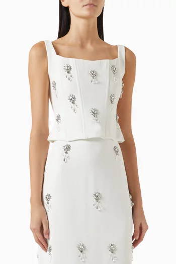 The Ultimate Muse Crystal Corset Top