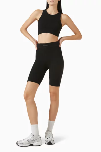 Sport Logo Tank Top in Rib-knit