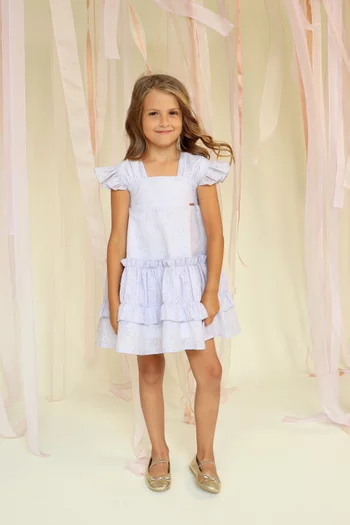 Ruched Ruffled Dress