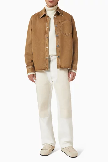 قميص بنمط جاكيت آمي دي كور دينم قطن