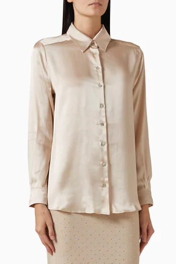 Bunny Shirt in Satin