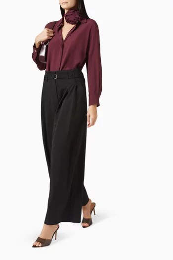 قميص كابيريا حرير كريب صيني