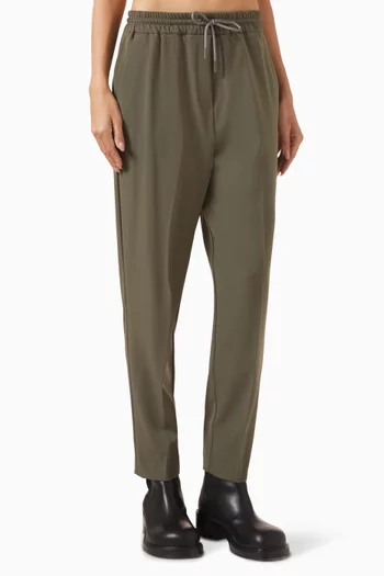 Unisex Drawstring Sweatpants in Twill