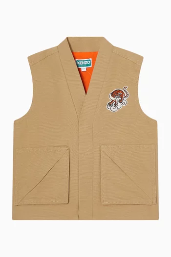 Tiger Vest in Cotton