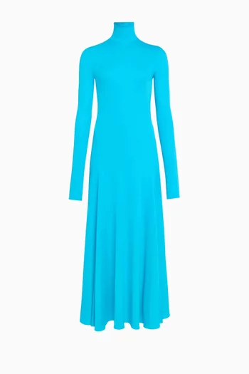 فستان بفتحة على شكل قلب جيرسيه