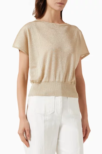 Knit Sweater Top in Viscose Blend