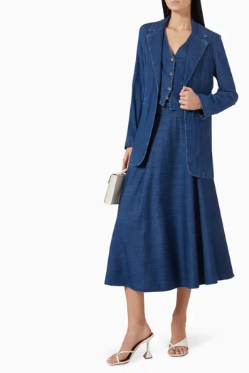 Caserta Waistcoat in Denim