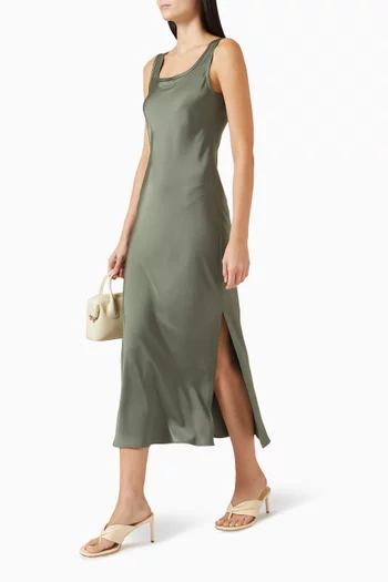 Larva Slip Dress in Satin