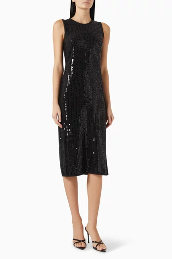 Addetto Sequin-embellished Dress in Bouclé