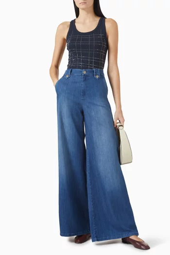 Scoop Tank Top in Ribbed-jersey