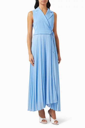 Statua Wrap Dress in Crepe