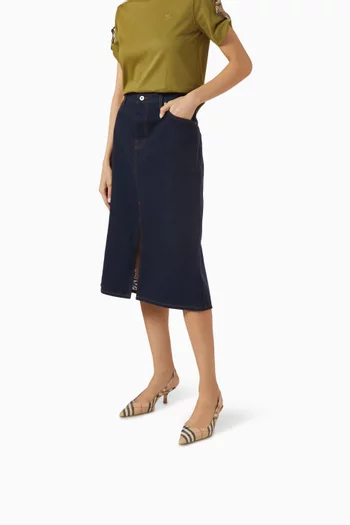 Dame 55 Slingback Pumps in Check Canvas