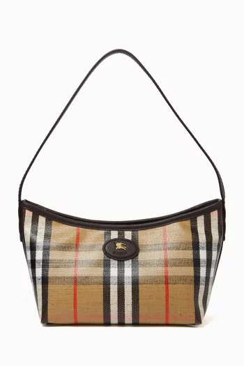 Mini Highlands Shoulder Bag in Cotton-linen Blend