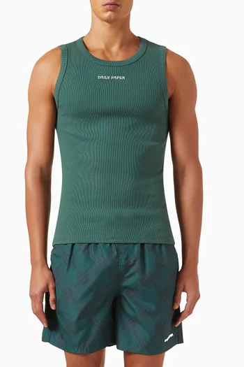 Tank Top in Ribbed Cotton