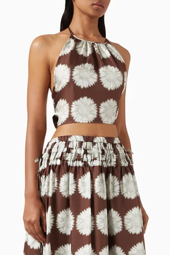 Bello Top in Silk Twill