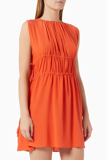 Como Ruched Waist Dress in Silk