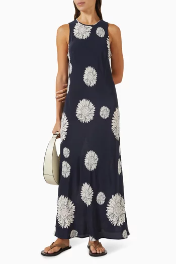 فستان فالنسيا حرير وكريب