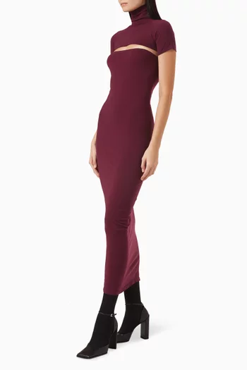 Cut-out Knit Dress