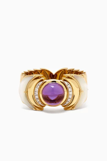 Artemis Diamond Ring in 18kt Yellow Gold