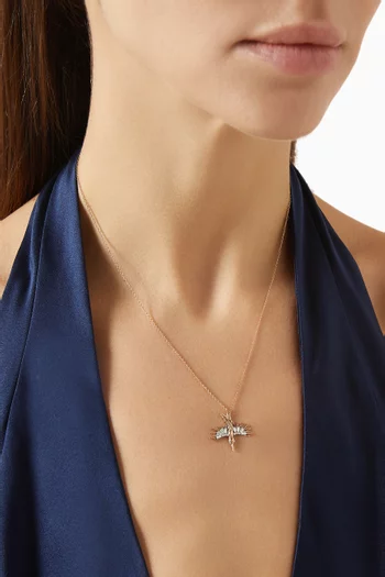 Mini Phoenix Diamond Necklace in 18kt Rose Gold