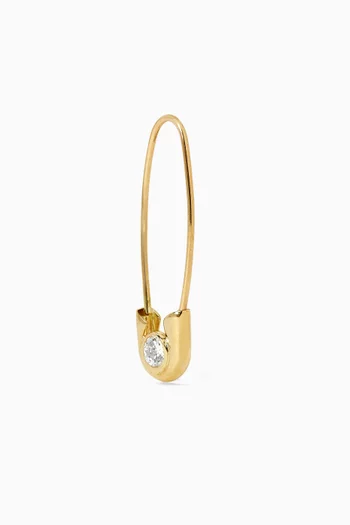 Cirque Single Safety Pin Earring in 14kt Gold